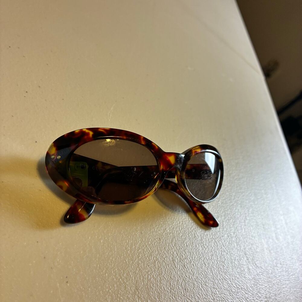 Vintage Gucci GG 2413/S 02Y Oval Tortoise Sunglasses Brown Made In Italy READ - Picture 2 of 16